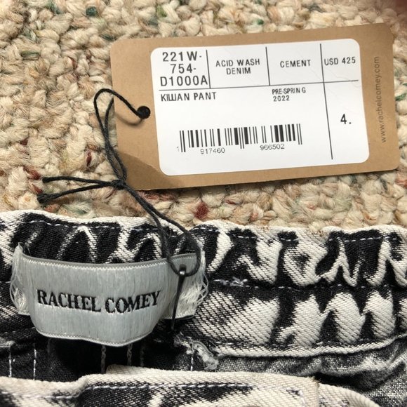 Rachel Comey Killian Pant Size 4 in Cement Acid Wash Japanese Denim NEW - Picture 10 of 11